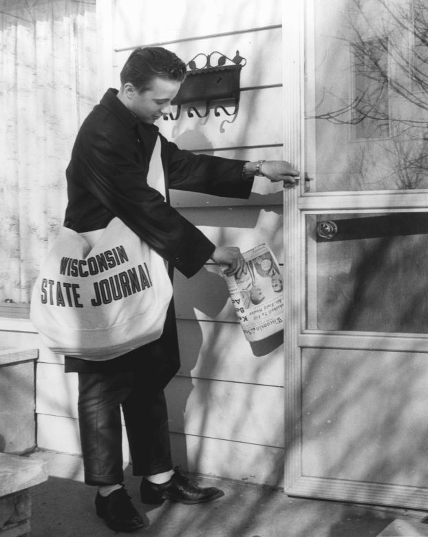 1960s: Newspaper carrier